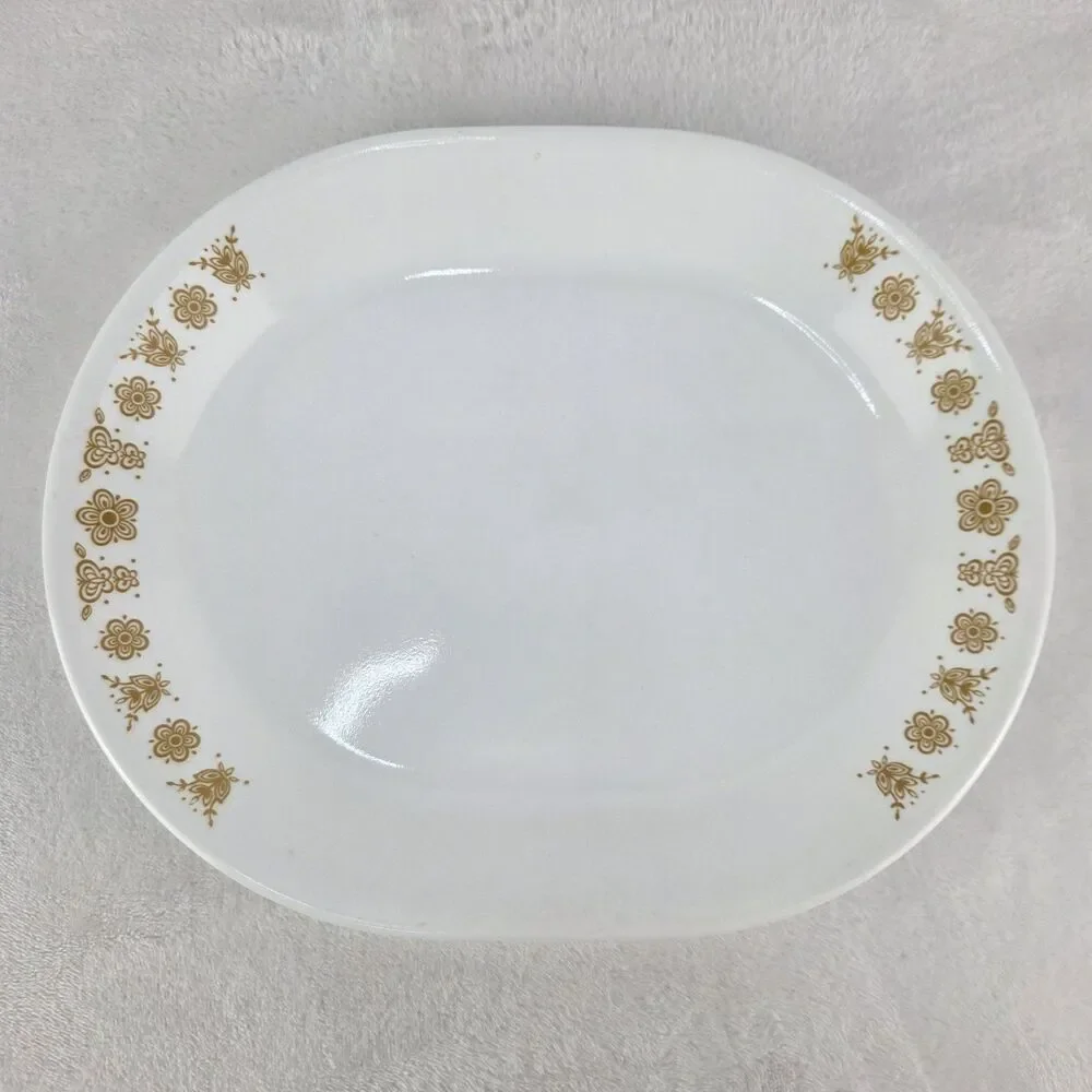 Vintage Corelle By Corning Butterfly Gold 12.25